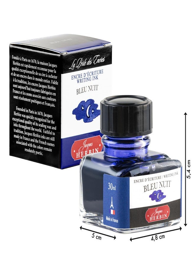 Jacques Herbin Herbin"D Ink Bottle (Bleu Nuit - 30ML) 13019T - Image 2