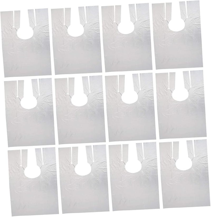 Disposable Barber Apron Shawl 100 Pack Salon Hair Dye Clothes Protector for Cutting Perming - Image 1