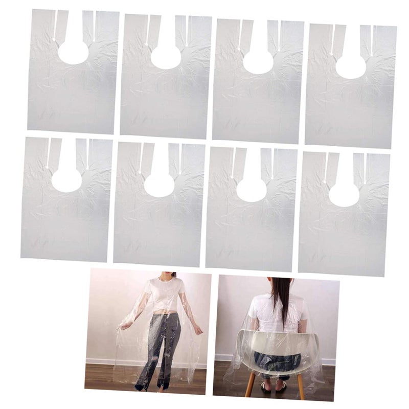 Disposable Barber Apron Shawl 100 Pack Salon Hair Dye Clothes Protector for Cutting Perming - Image 5