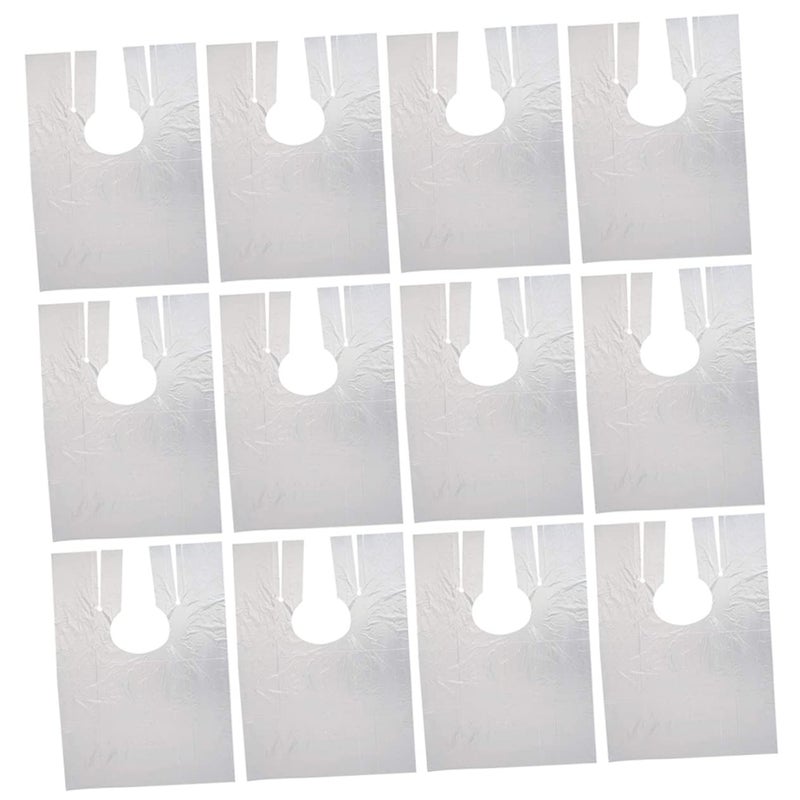 Disposable Barber Apron Shawl 100 Pack Salon Hair Dye Clothes Protector for Cutting Perming - Image 2