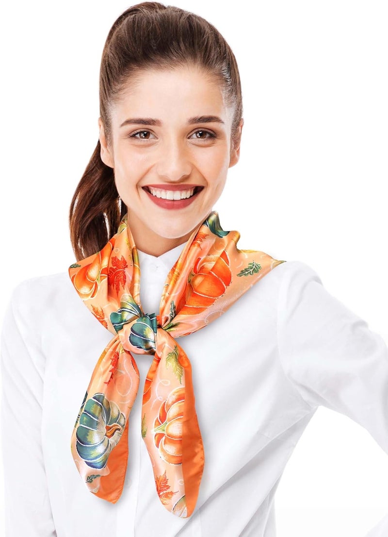 CBC Crown Store Halloween Theme Scarf Pumpkin Pattern Halloween Theme Scarf - Image 2
