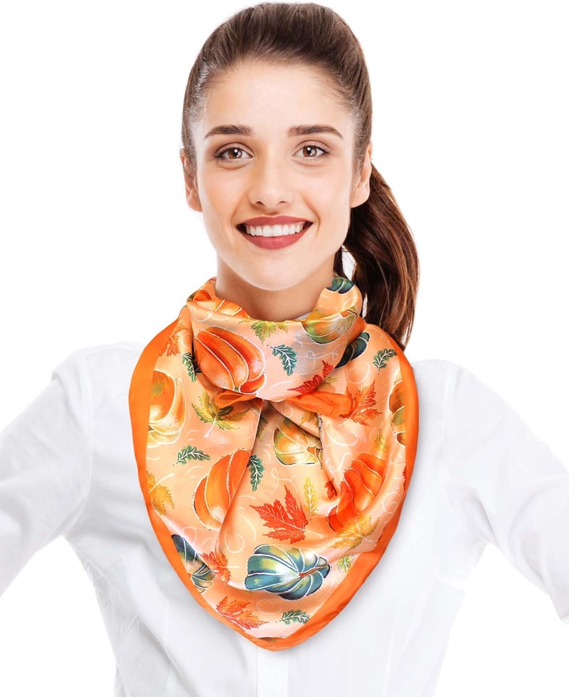 CBC Crown Store Halloween Theme Scarf Pumpkin Pattern Halloween Theme Scarf - Image 4