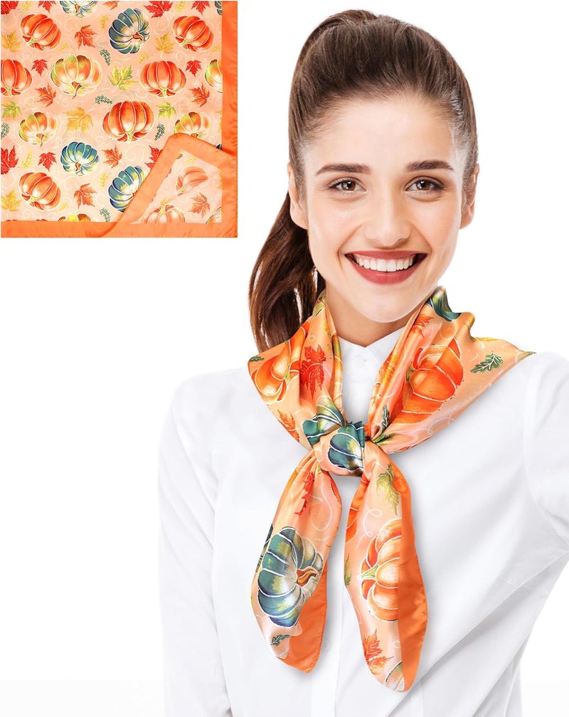 CBC Crown Store Halloween Theme Scarf Pumpkin Pattern Halloween Theme Scarf - Image 1