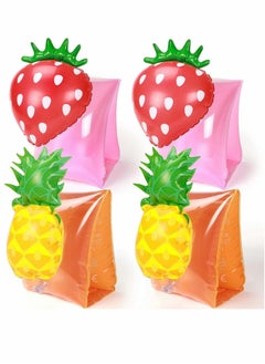 Excefore 2 Pair Swimming Armbands Inflatable Water Wings for Kids Sleeves Float Arm Bands Pool Beach Activitie  - Image 1