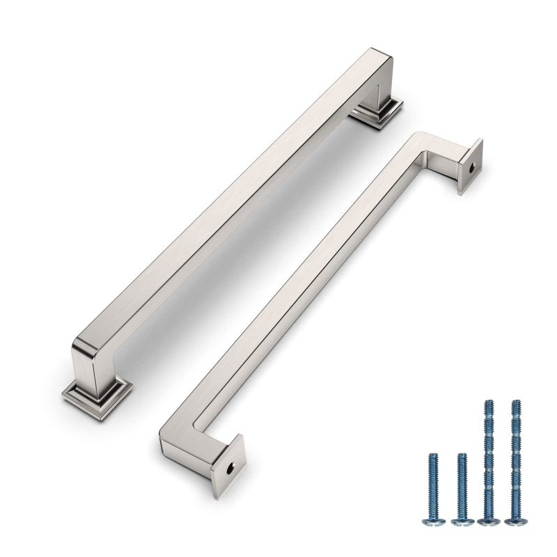 Knoklock 10 Pack 6.3 Inch(160Mm) Kitchen Cabinet Handles Brushed Satin Nickel Cabinet Pulls Kitchen Cabinet Hardware Drawer Pulls For Dresser Cupboard Wardrobe - Image 1