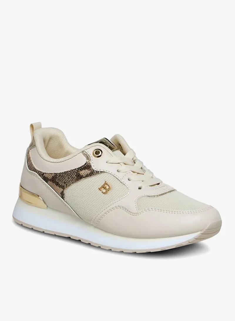 Flora Bella By Shoexpress Flora Bella Panelled Lace-Up Sneakers With Pull Tab