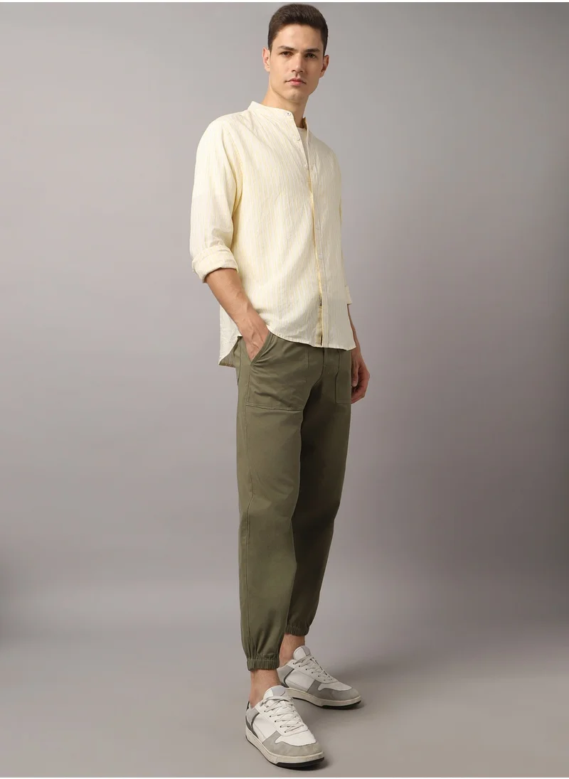 Hubberholme Light Olive Pants For Men