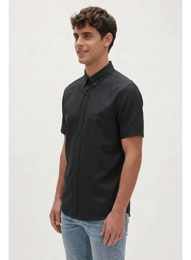 Bad Bear Drafty Black Short Sleeve Men's Shirt.