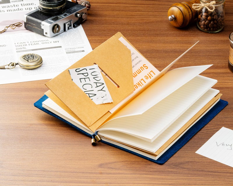 Ox Knight Refillable Leather Travelers Notebook, 8.6 x 4.9 Standard Size Travel Diary for Men and Women, Genuine Leather Travel Journal with 3 Notebook Inserts for Writing, Sketching & Planning, Blue - Image 4
