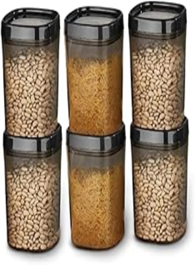 Qlux Medium Round Storage Jar, 1000 ml Capacity