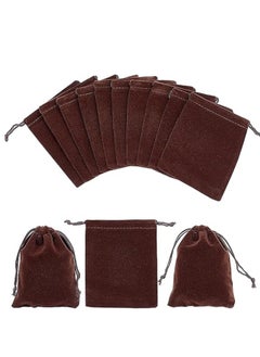 Generic 30 Pcs 4.72"x3.94" Velvet Drawstring Bags, Rectangle Pouches Jewelry Storage  - Image 1