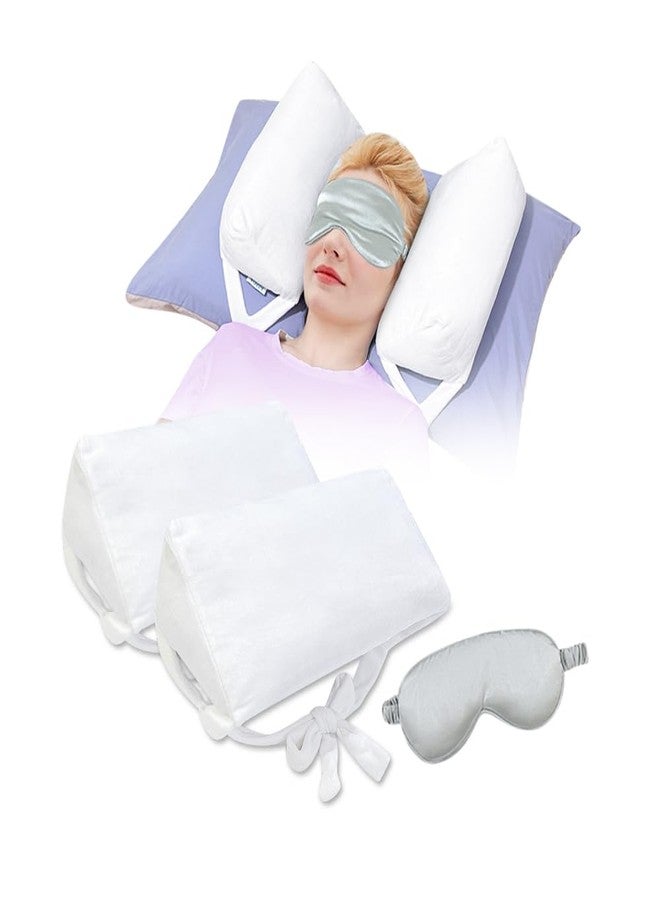 AOSSA Beauty Pillow for Back Sleeping - Anti-Wrinkle Aging Pillow, Head Support Trainer for Upright Sleep & Post-Surgery Recovery, Face Up Positioning Pillows for Wrinkle Prevention (White) - Image 1