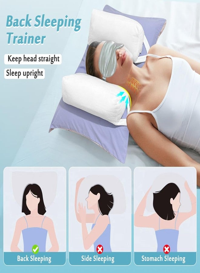 AOSSA Beauty Pillow for Back Sleeping - Anti-Wrinkle Aging Pillow, Head Support Trainer for Upright Sleep & Post-Surgery Recovery, Face Up Positioning Pillows for Wrinkle Prevention (White) - Image 5