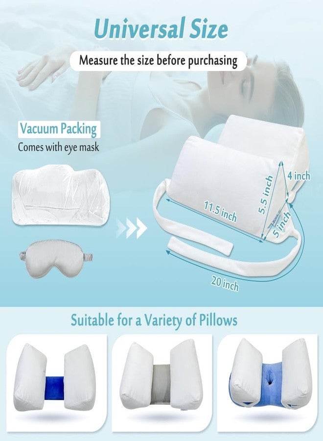 AOSSA Beauty Pillow for Back Sleeping - Anti-Wrinkle Aging Pillow, Head Support Trainer for Upright Sleep & Post-Surgery Recovery, Face Up Positioning Pillows for Wrinkle Prevention (White) - Image 4