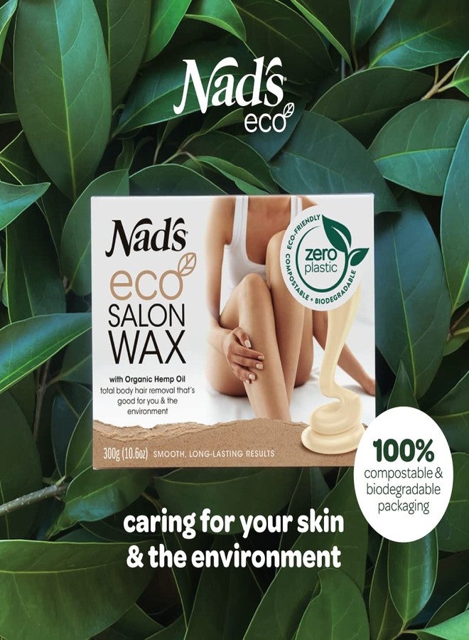Nad's Professional Microwaveable Hard Stripless Wax - Plastic-Free, Vegan, 300g with Wooden Spatula - Image 3