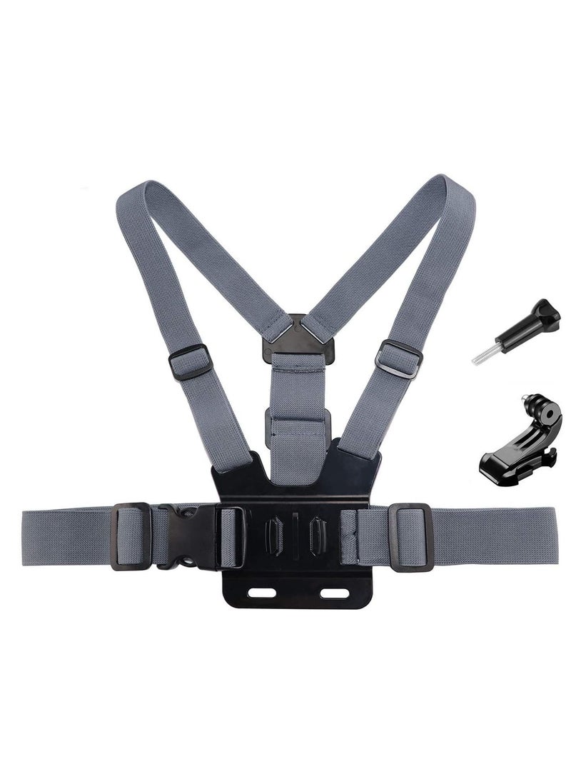 KASTWAVE Camera Chest Mount Strap Harness Fit for AKASO DJI Osmo Adjustable Chesty Elastic Cell Phone with Sports Installation Bracket kit - Image 2