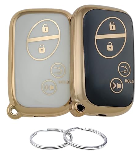 REPROTECTING TPU Key Fob Cover Compatible with 20052017 Lexus CT200h ES350 GS300 GS350 GS430 GS450h GS460 is F IS250 IS350 LS460 LS600h LX570 RX350 BlackWhite