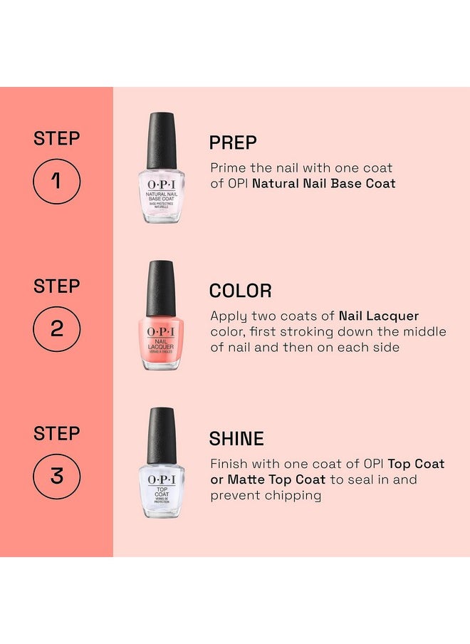 OPI - Nail Lacquer Black Onyx Black Nail Polish 0.5 Fl Oz - Image 1