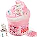 JOYIN Slime Party Favors Strawberry Milk Cow Slime 8 oz Soft NonSticky MessFree Stress Relief and Safe Toys for Kids Classroom Reward Boys and Girls Birthday Gifts Party Favors - Image 3