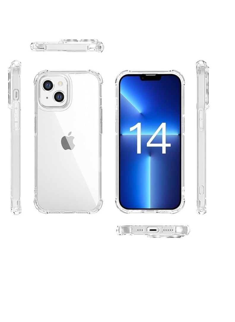 iPhone 13 Case Clear Cover [Anti-Yellowing] Ultra Thin Silicone Shockproof Back Cases Transparent Protective Phone Case for Apple iPhone 13 6.1 inch
