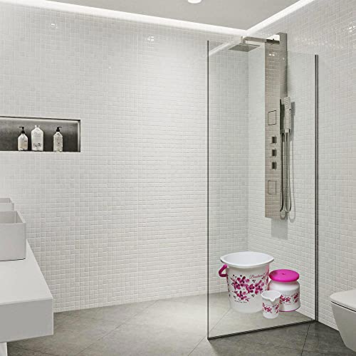 Puffin Square 6 Pcs Bathroom Set in Bucket+Tub+Mug 1L+Stool+Dustbin+Soap Case Multicolor (Brown) - Image 5