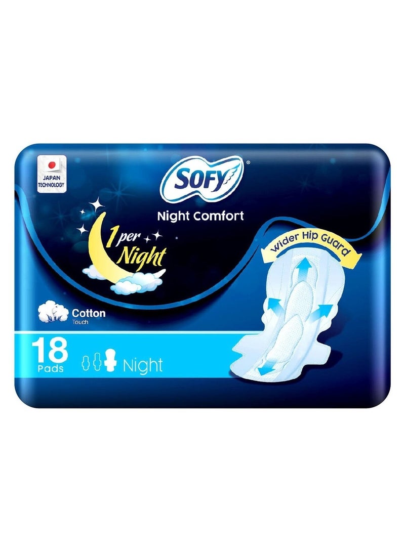 Night Comfort Pads Extra Long With Wings Size 35 cm