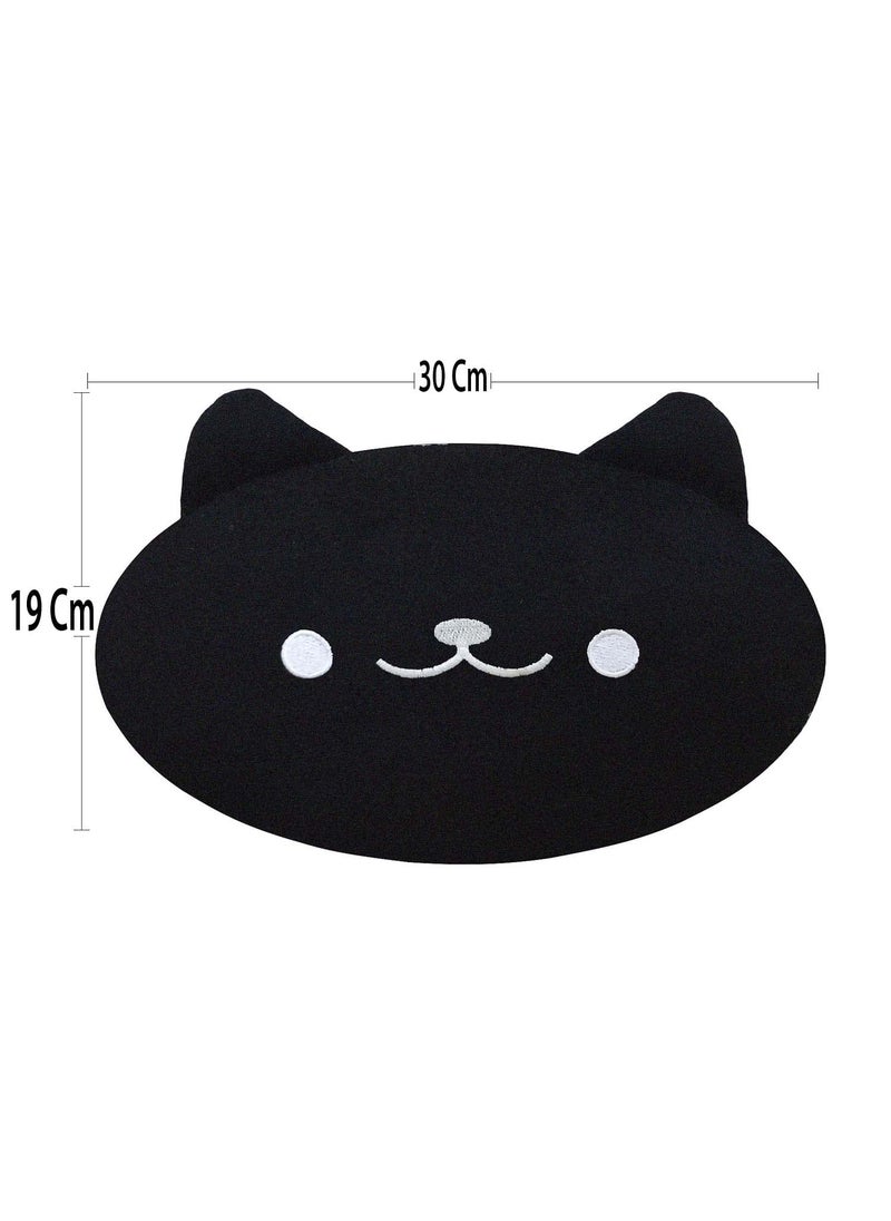 Adroitz Adroitz Kandid Black Neck Rest Car Cushion Compatible with All Cars Pack of 1  - Image 4