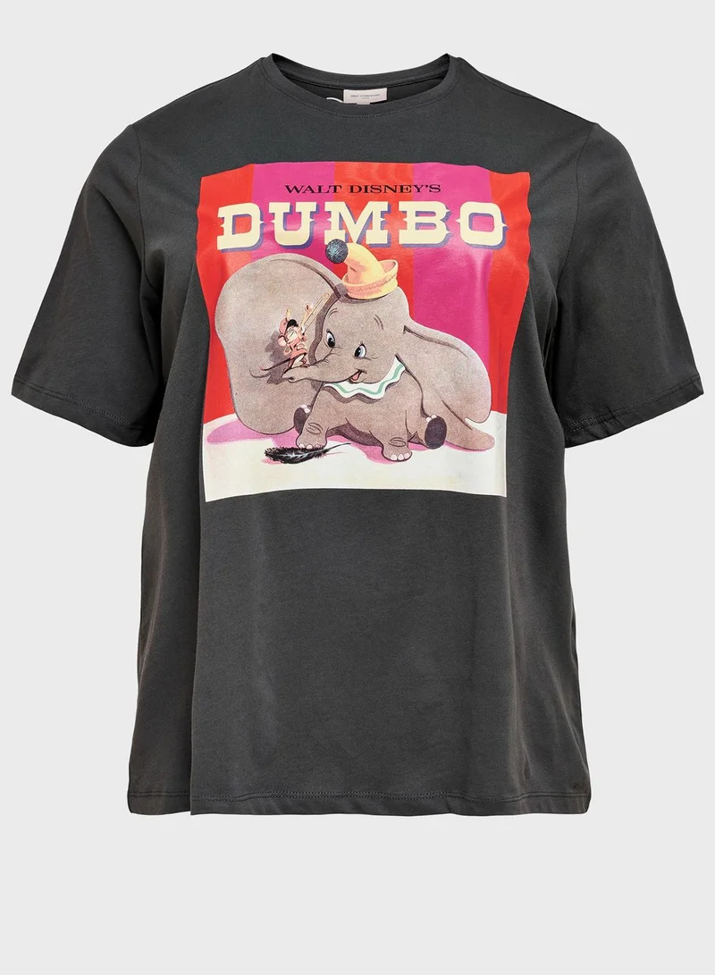 Only Carmakoma Graphic Printed T-Shirt