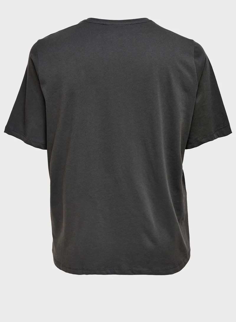 Only Carmakoma Graphic Printed T-Shirt
