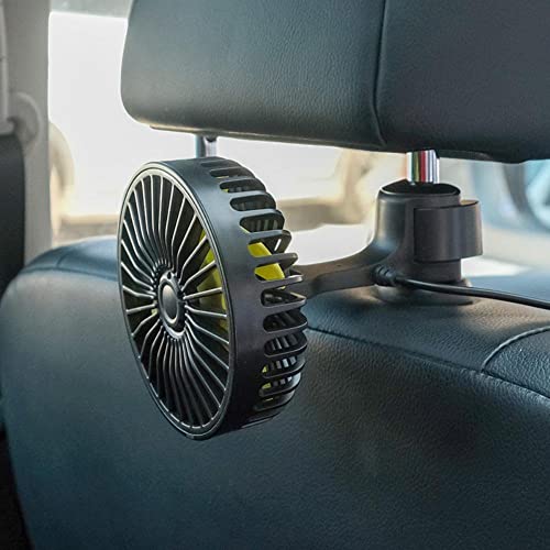 STORE 2508 Car Back Seat Headrest Cooling Fan, 3 Speed 5V USB Fan With Switch For Car - Image 1