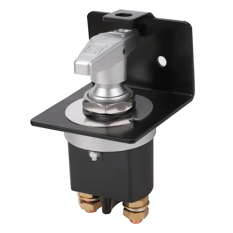 500A High Current 12V36V Battery Cut Off Switch with LockOut Plate Replace 20247 Waterproof Master Battery Disconnect Switch Fixed Handle Isolator for Car Truck RV Yacht Boat