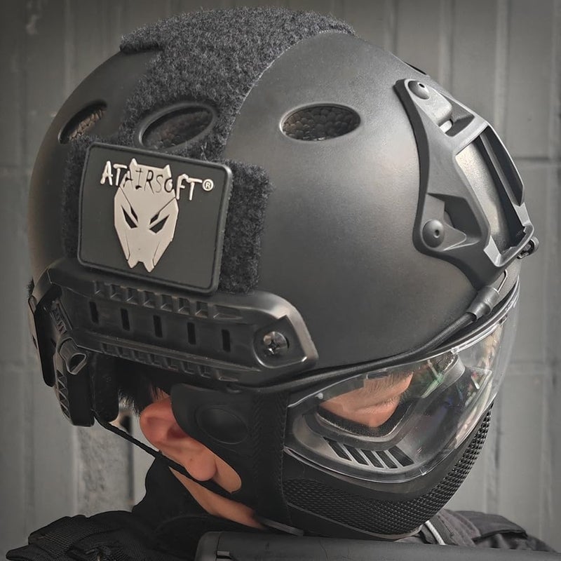 ATAIRSOFT PJ Type Tactical Paintball Airsoft Fast Helmet Black - Image 4