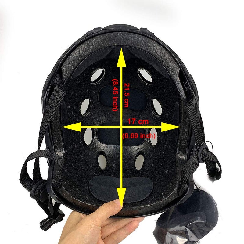 ATAIRSOFT PJ Type Tactical Paintball Airsoft Fast Helmet Black - Image 2