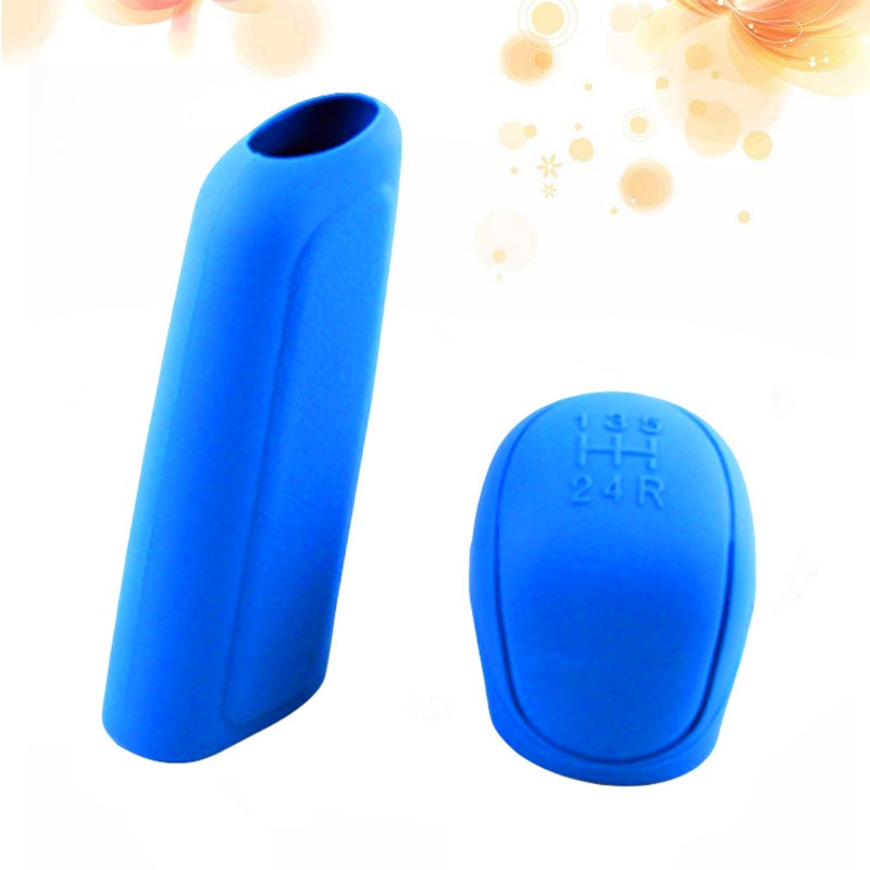 2 Sets Car Silicone Hand Brake Cover Car Pendant Gear Cover( ) - Image 3
