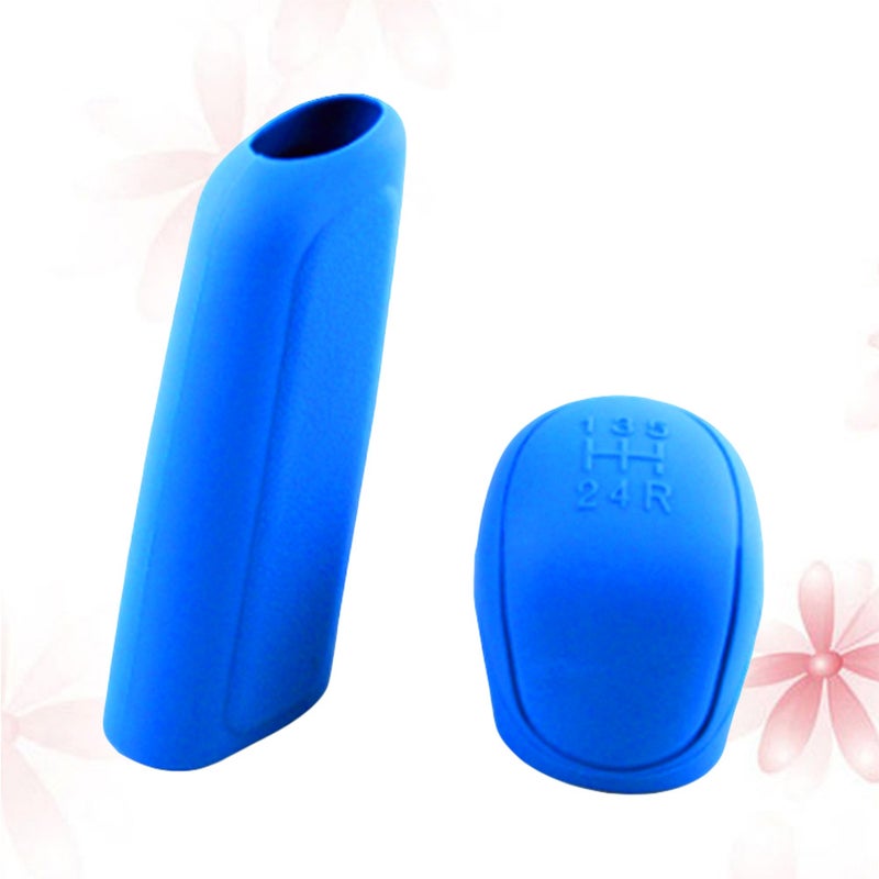 2 Sets Car Silicone Hand Brake Cover Car Pendant Gear Cover( ) - Image 5