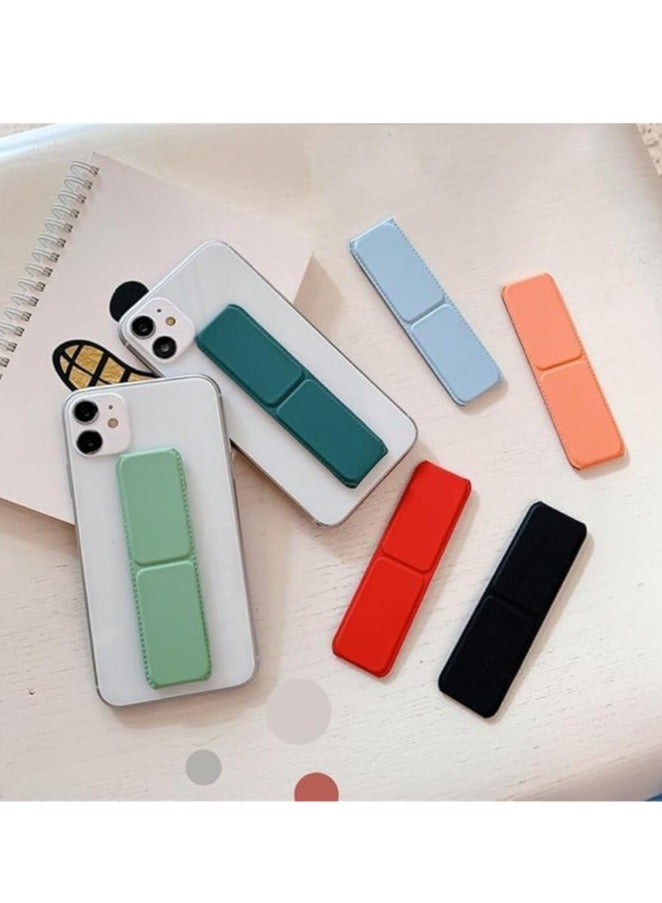 Magnetic Mobile Phone Holder Lazy Multi-functional Vertical And Horizontal Stand Foldable Back Stick Mobile Phone Stand (blue)  - Image 4