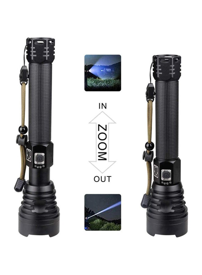 Loquat XHP90 Flashlight USB Rechargeable Outdoor Waterproof Power Display High-power LED Flashlight-Color:XHP90 Flashlight 2*18650 Battery - Image 3