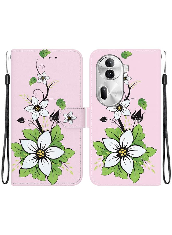 اس-توب جراب هاتف OPPO Reno11 Pro 5G Global Crystal Texture ملون من الجلد - Image 1