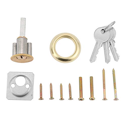 Ejoyous قفل ريم ليلي، أقفال أمان مع مفاتيح لباب المدخل، أمان المنزل ضد السرقة قفل ريم دوار، معدات الأبواب - Image 5