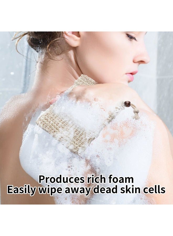 RGQHM 5PCS Natural Exfoliating Soap Bags, Eco-Friendly Reusable Bar Soap Pouch, Portable Travel & Home Deep Cleansing Soap Saver - Image 3