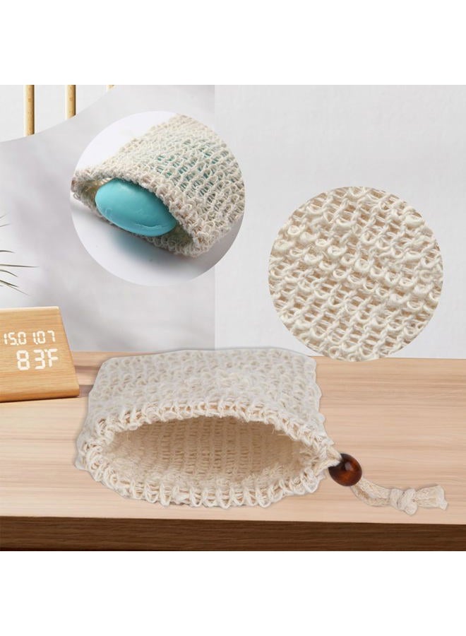 RGQHM 5PCS Natural Exfoliating Soap Bags, Eco-Friendly Reusable Bar Soap Pouch, Portable Travel & Home Deep Cleansing Soap Saver - Image 5