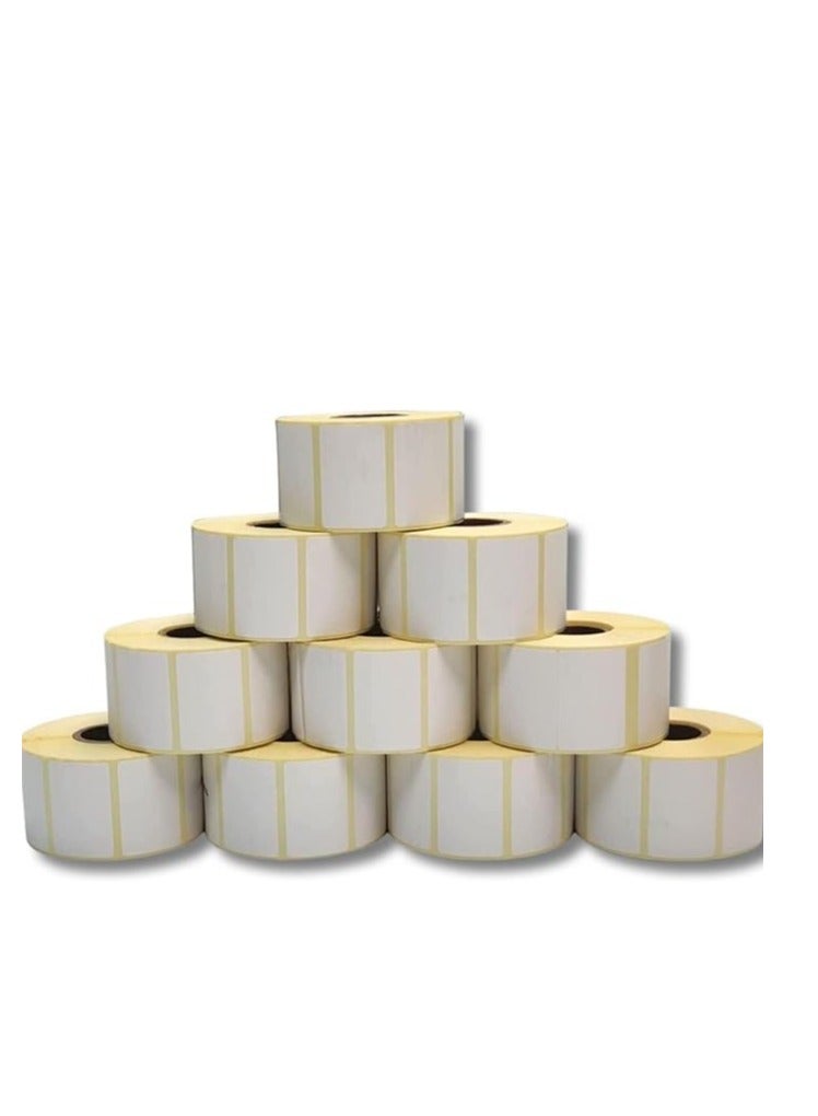 Terabyte POS 38mm x 25mm Direct Thermal Barcode Label Sticker 1000 Labels per Roll - 10 Rolls - Image 1