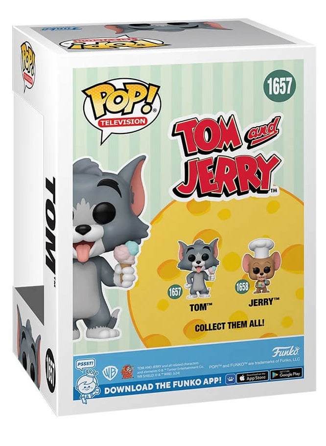 Funko Funko Pop! Cartoon Animation: WB - Tom & Jerry - Tom with Ice Cream #1657  - Image 3