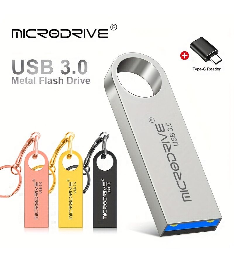 بينك مايكرودرايف 3.0 فلاش ميموري USB نوع C سعة 16 جيجابايت للكمبيوتر والهاتف واللابتوب - Image 2