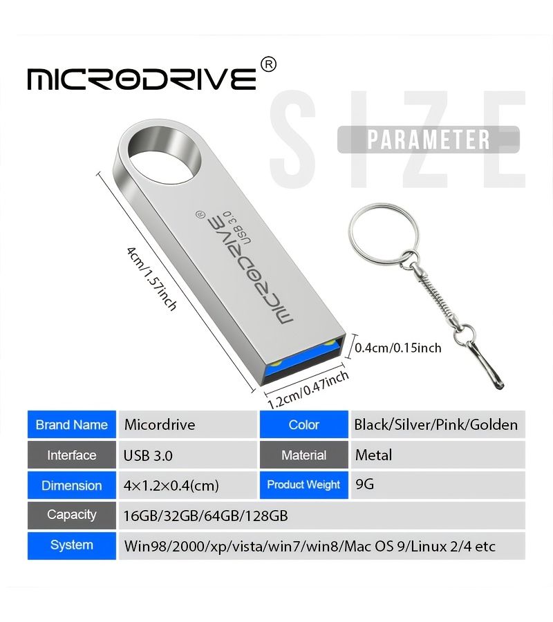 بينك مايكرودرايف 3.0 فلاش ميموري USB نوع C سعة 16 جيجابايت للكمبيوتر والهاتف واللابتوب - Image 4