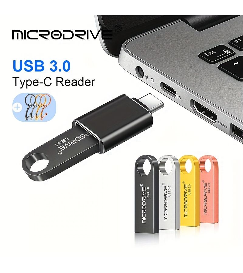 بينك مايكرودرايف 3.0 فلاش ميموري USB نوع C سعة 16 جيجابايت للكمبيوتر والهاتف واللابتوب - Image 3