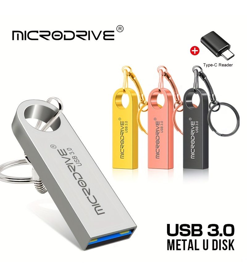 بينك مايكرودرايف 3.0 فلاش ميموري USB نوع C سعة 16 جيجابايت للكمبيوتر والهاتف واللابتوب - Image 1