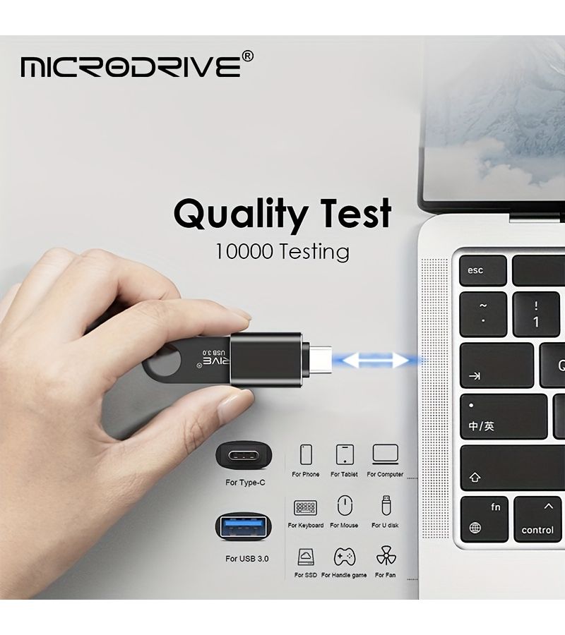 بينك مايكرودرايف 3.0 فلاش ميموري USB نوع C سعة 16 جيجابايت للكمبيوتر والهاتف واللابتوب - Image 5