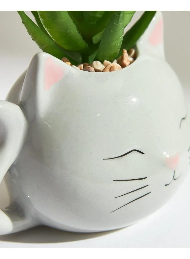 Chumbak  Blushing Cat Planter  | Best Price UAE