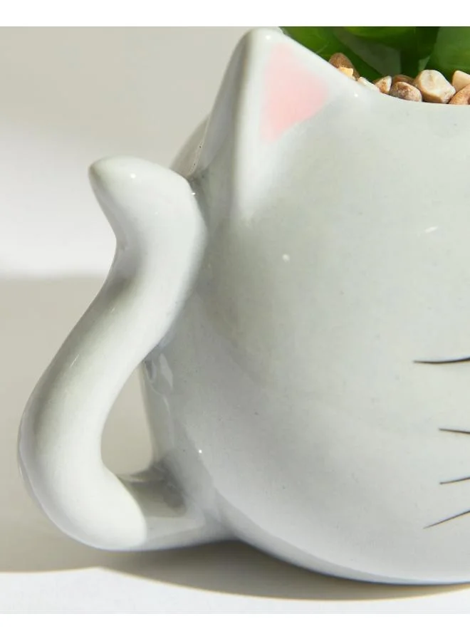 Chumbak  Blushing Cat Planter  | Best Price UAE
